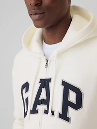 Veste à capuchon VintageDoux avec logo incurv