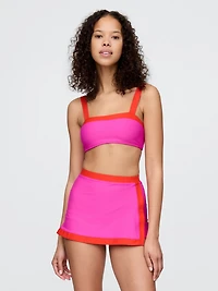 Colorblock Bandeau Bikini Top