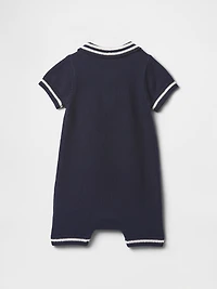 Baby Polo Shirt Sweater Shorty One-Piece