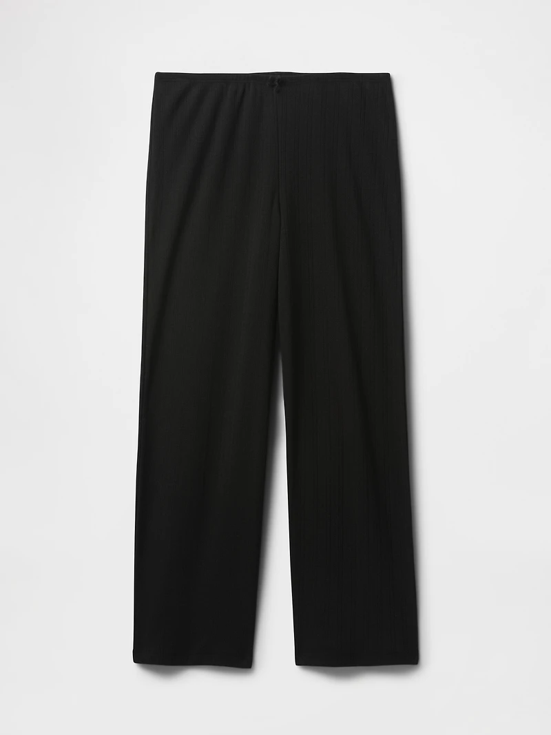 Pointelle Crop PJ Pants