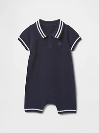 Baby Polo Shirt Sweater Shorty One-Piece