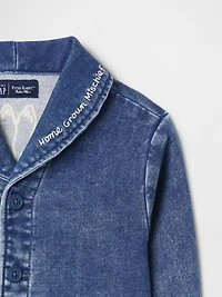 Baby Peter Rabbit™ Knit Denim Shawl Cardigan