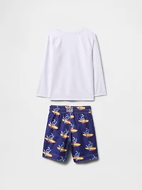 Gap × Baby & Toddler Rash Guard Swim Two-Piece