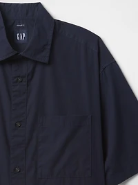 Organic Cotton Oversized Poplin Shirt