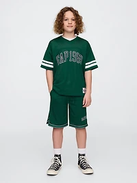 Kids GapFit Tech Mesh Jersey T-Shirt