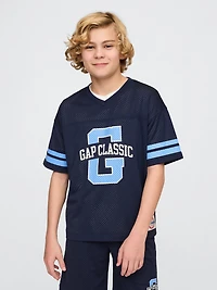 Kids GapFit Tech Mesh Jersey T-Shirt