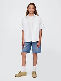 Kids Linen-Cotton Relaxed Shirt