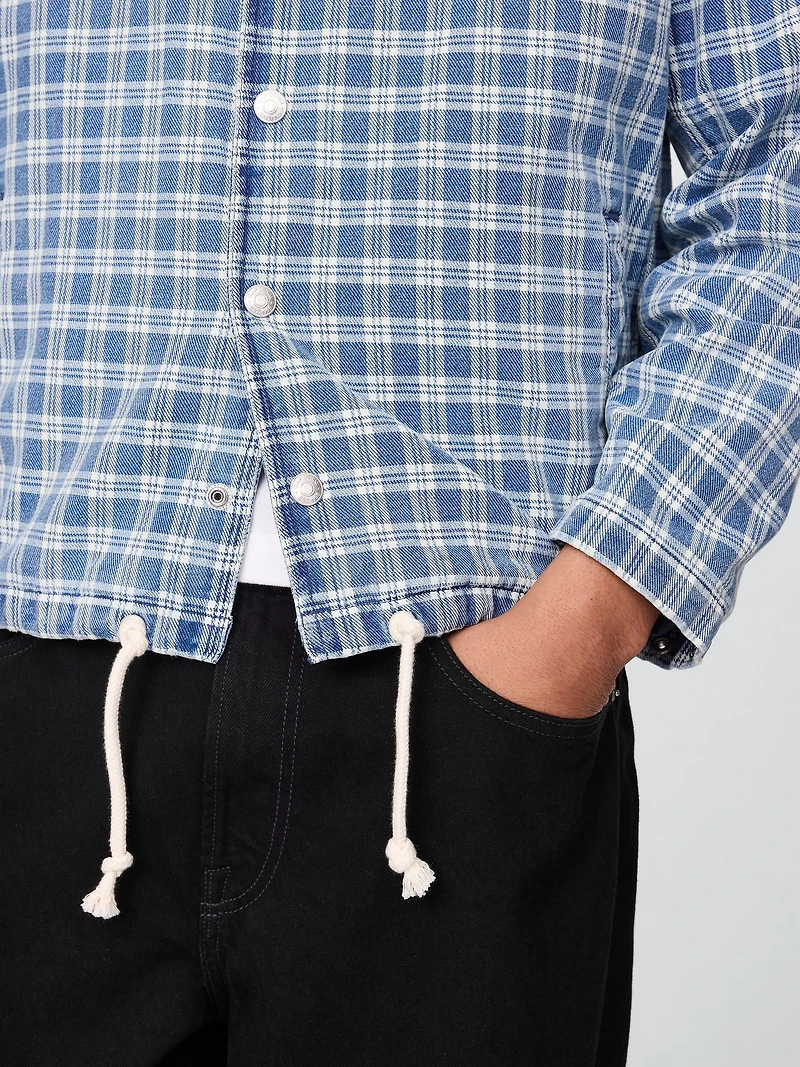 Denim Check Coaches Jacket