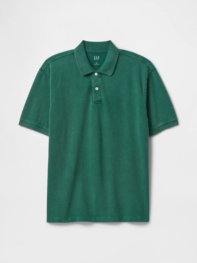 Relaxed Pique Polo Shirt Shirt