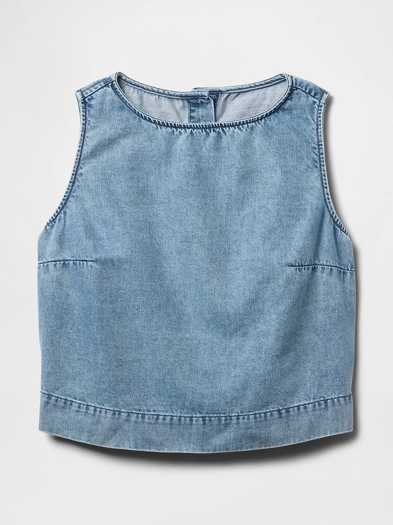 UltraSoft Denim Shell Tank