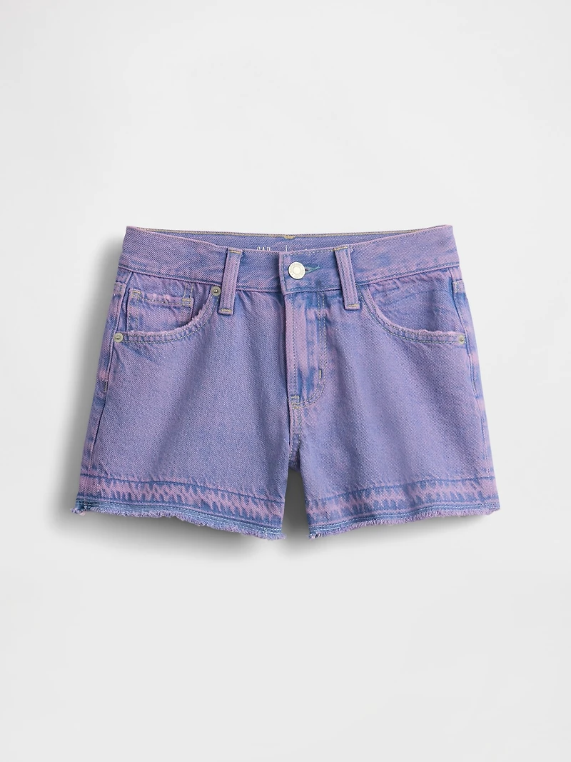 Kids Low Rise Stride Denim Shorts