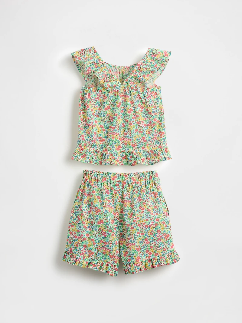 Baby & Toddler Poplin Ruffle Outfit Set