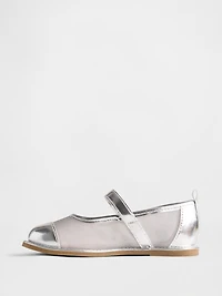 Toddler Metallic Mesh Mary Jane Flats