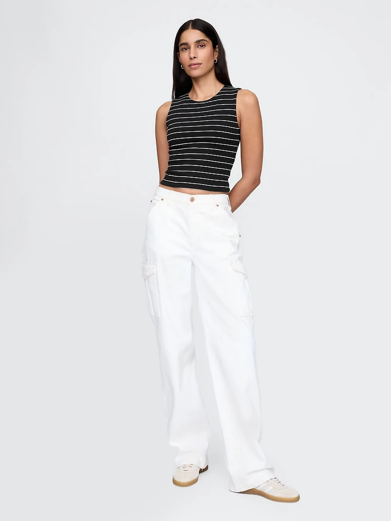 CloseKnit Jersey Crop Tank Top