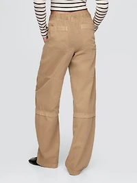 Mid Rise Easy Utility Barrel Pants
