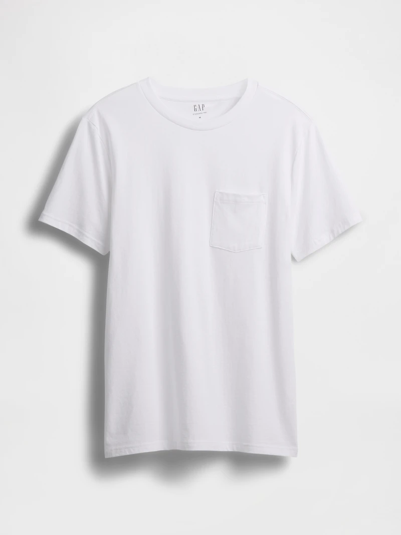 T-shirt à poche en coton biologique