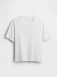 T-shirt court en tissu épais
