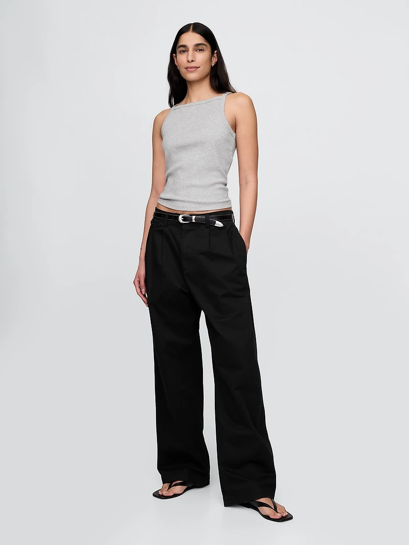 Modern Apron-Neck Tank Top