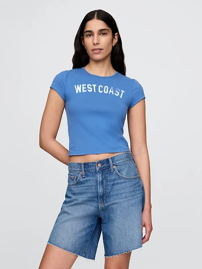 Crop Graphic T-Shirt