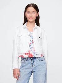Kids Denim Crop Jacket