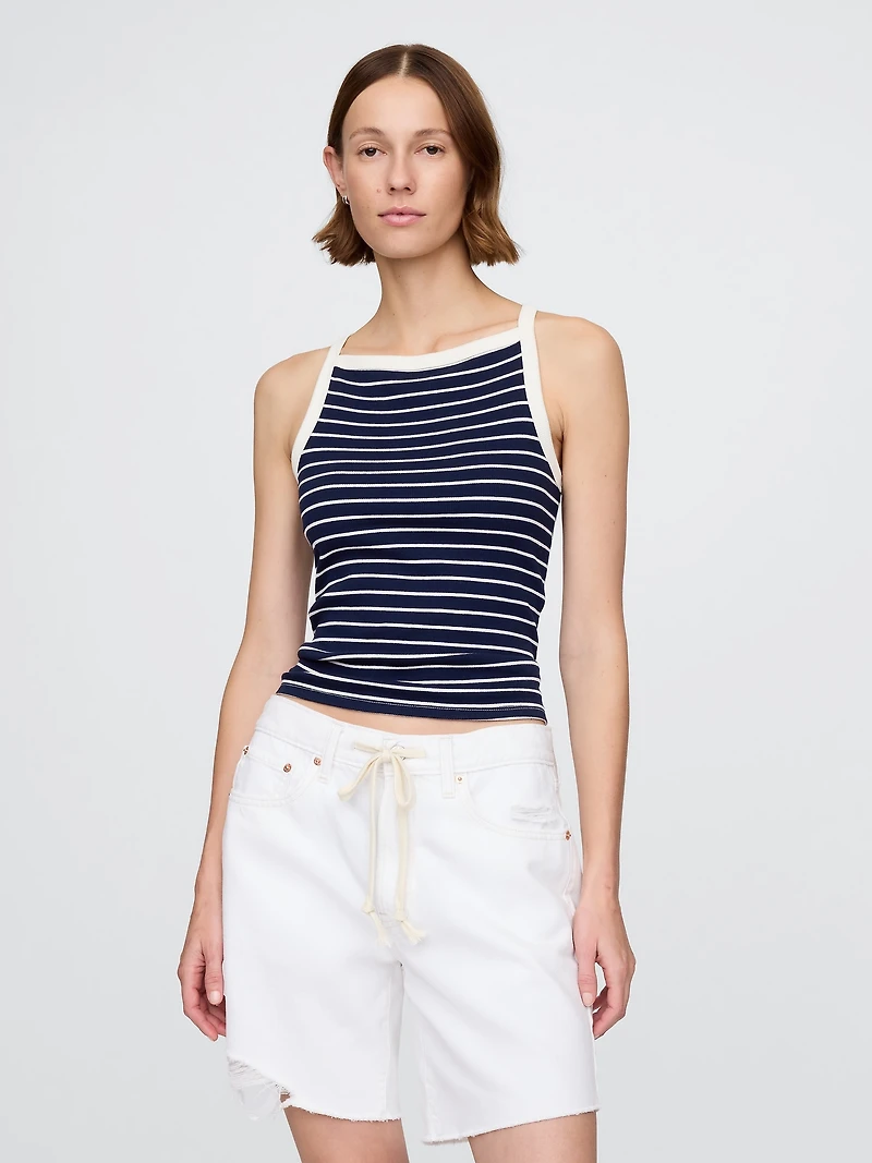 Modern Apron-Neck Tank Top