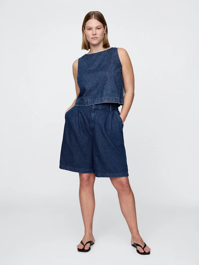 365 High Rise UltraSoft Longline Trouser Shorts