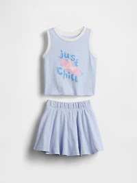 Lilo & Stitch Baby Toddler Organic Cotton Skort Set