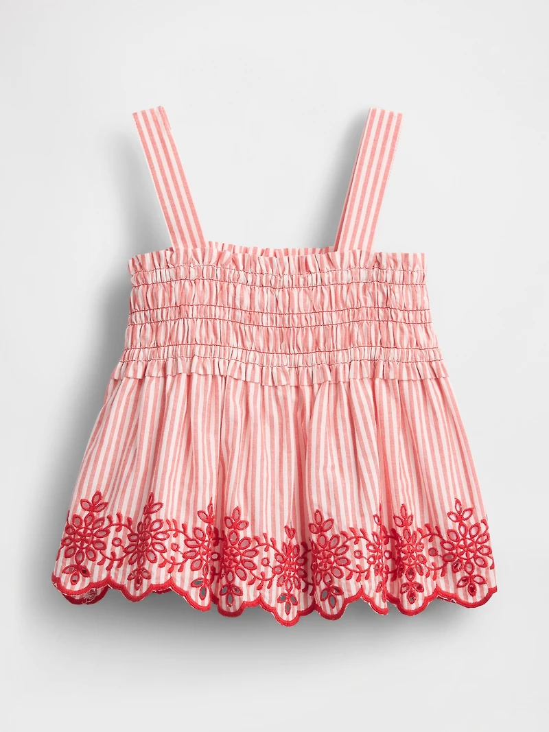 Baby & Toddler Smocked Eyelet Top