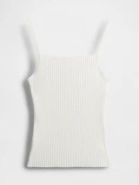 Rib Sweater Crop Tank Top