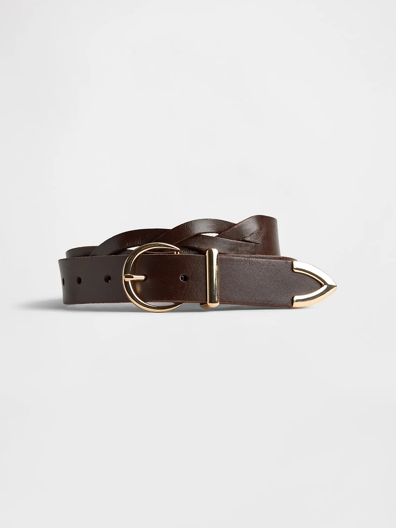 Braided Leather Belt