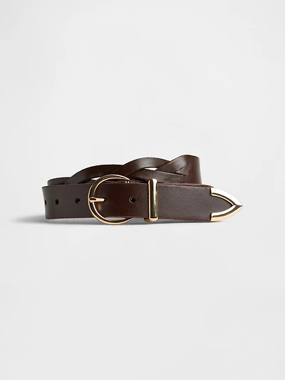 Braided Leather Belt