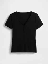 Mini Rib Henley PJ Top