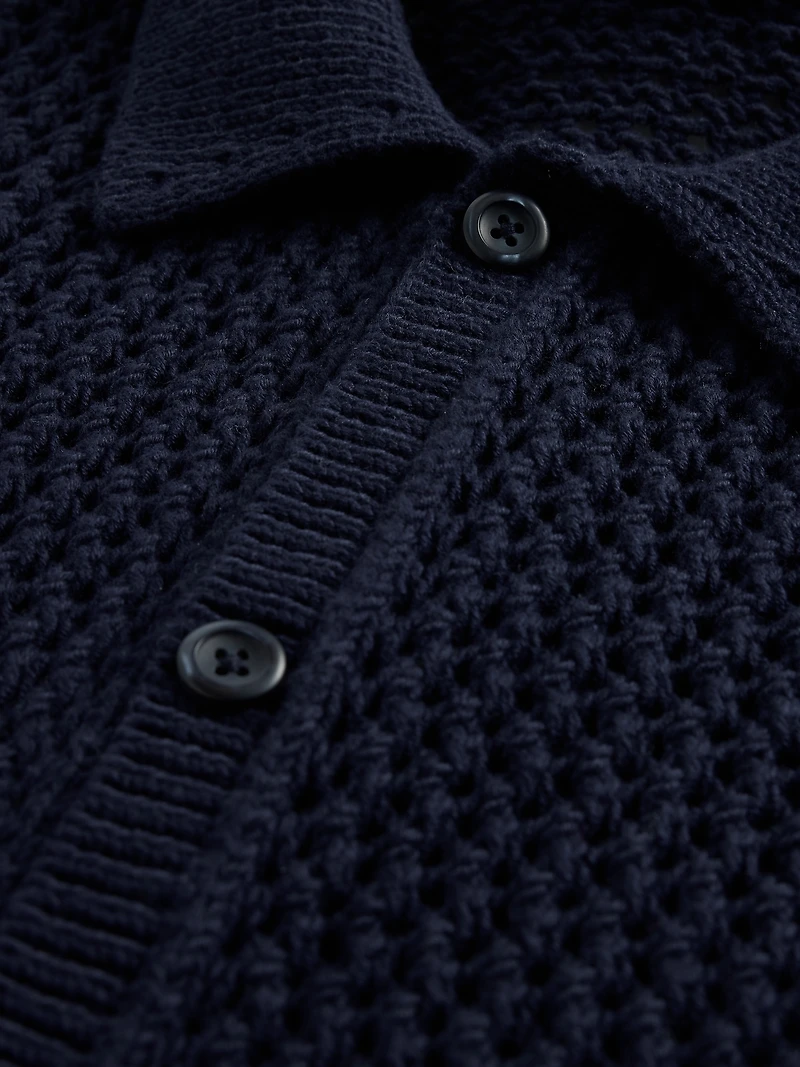 Mesh Sweater Shirt