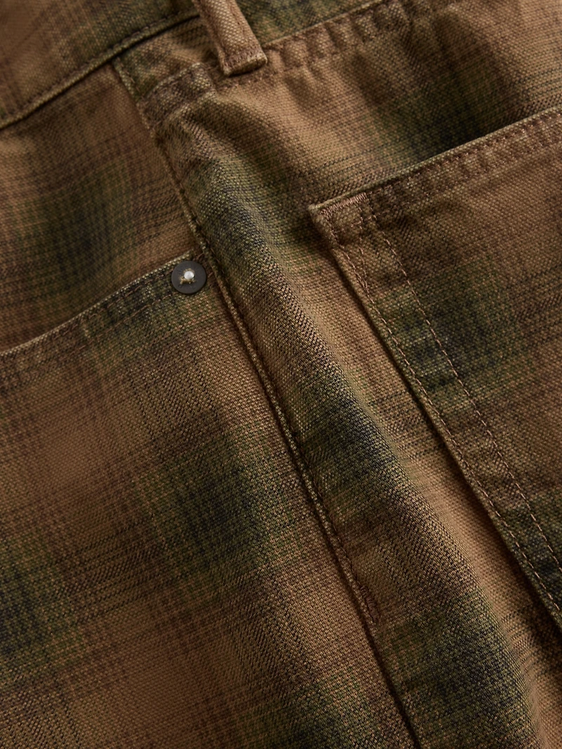 Plaid Canvas Shorts