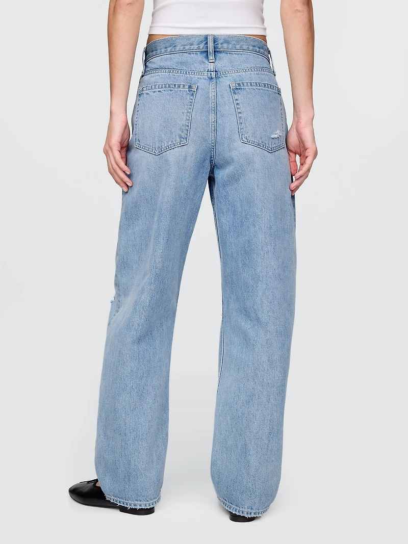 High Rise Barrel Jeans