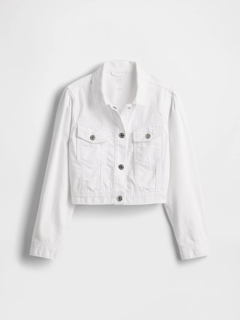 Kids Denim Crop Jacket