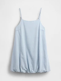 Denim Bubble Mini Dress