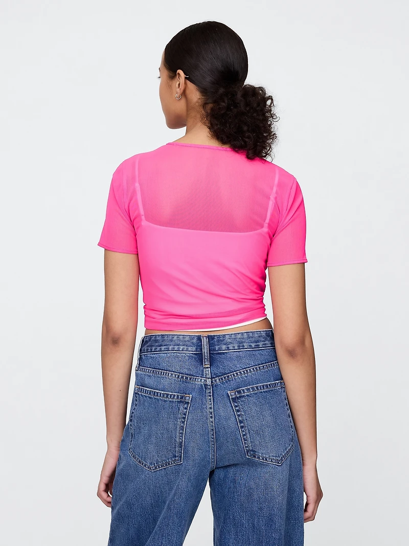 Mesh Crop T-Shirt