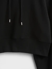 French Terry Oversized Crop Hoodie