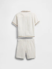 Baby & Toddler Crinkle Gauze Outfit Set