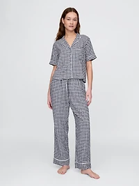 Linen-Blend PJ Pants