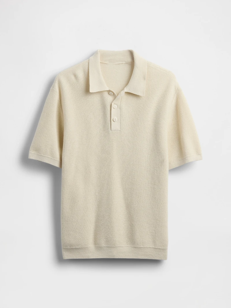 Kids Relaxed Sweater Polo Shirt