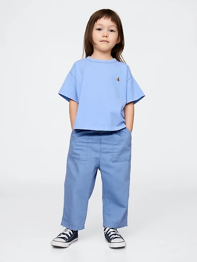 Pantalon coupe baril à taille élastique ultra-doux pour Bébé et Tout-petit