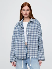 Denim Check Coaches Jacket