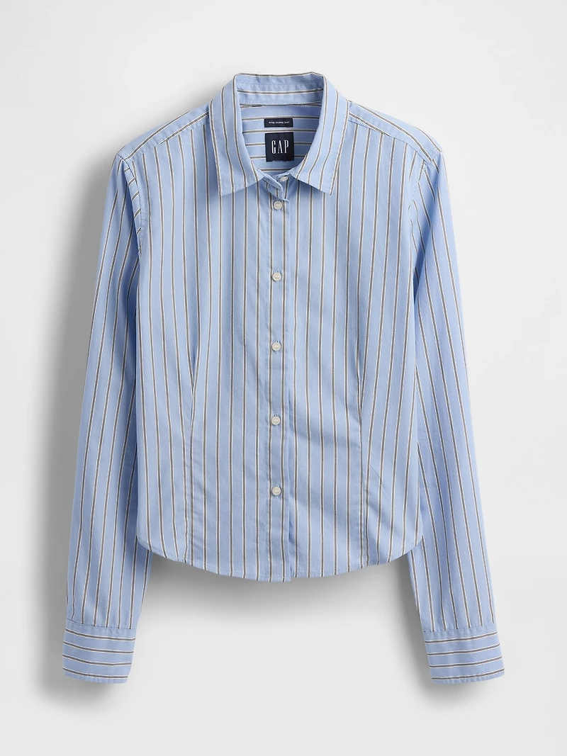Organic Cotton Fitted Crop Shirt