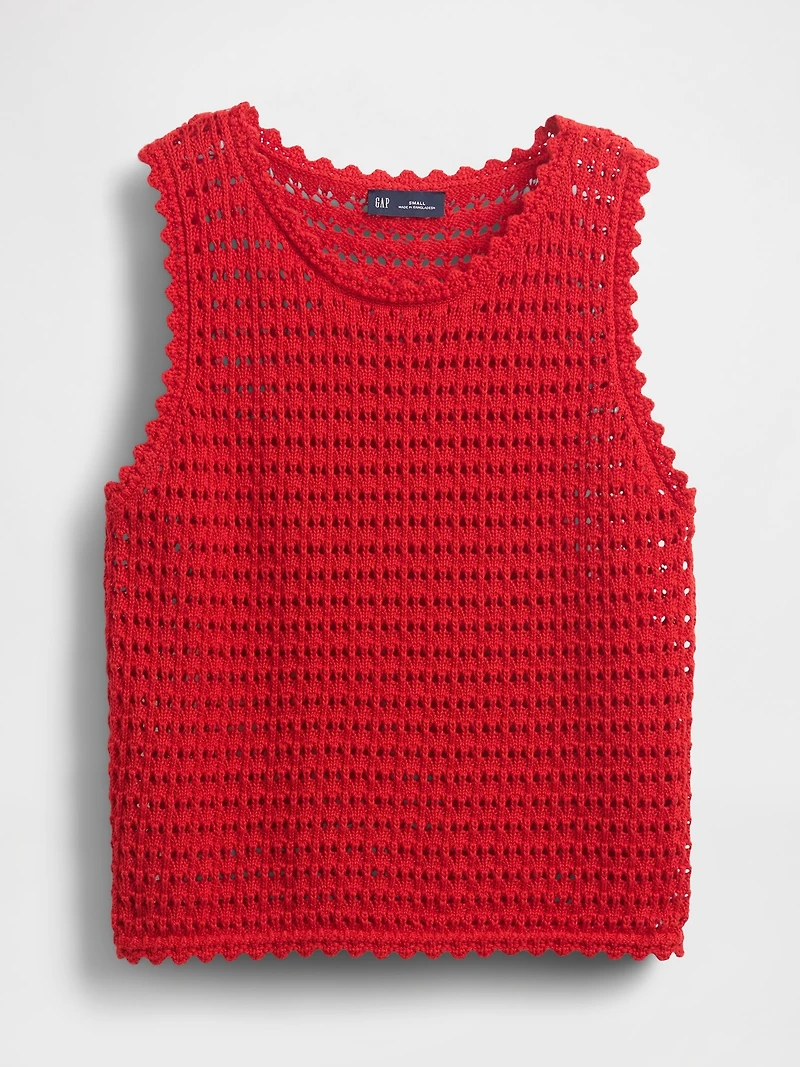 100% Cotton Crochet Tank Top