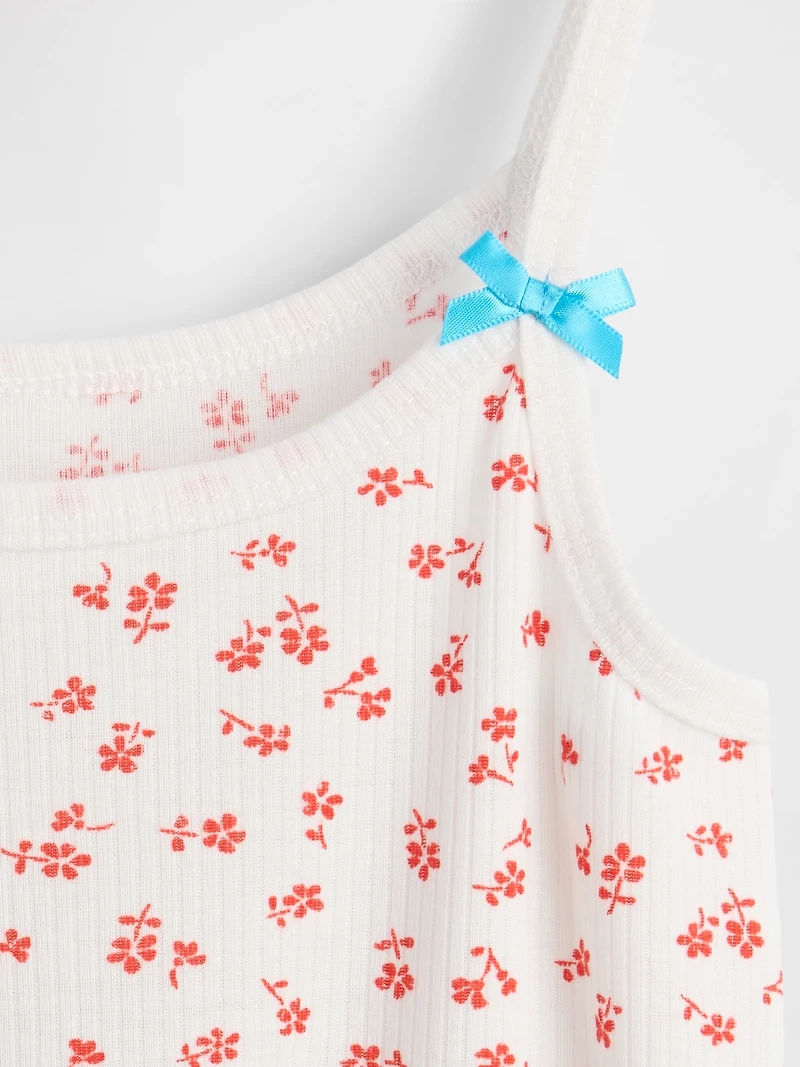 Kids Recycled Rib PJ Tank Top
