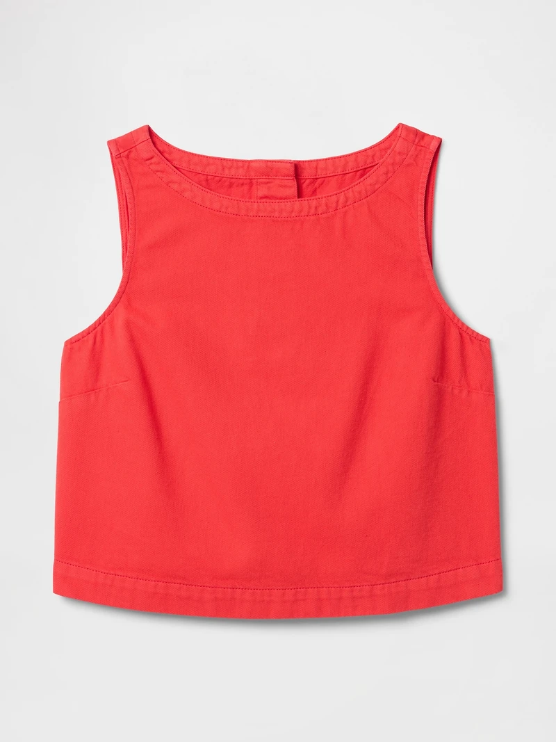 UltraSoft Denim Shell Tank Top