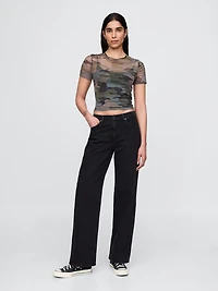 Mesh Crop T-Shirt