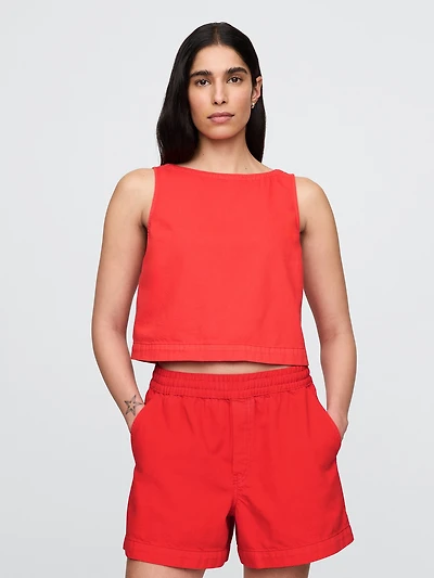 UltraSoft Denim Shell Tank Top